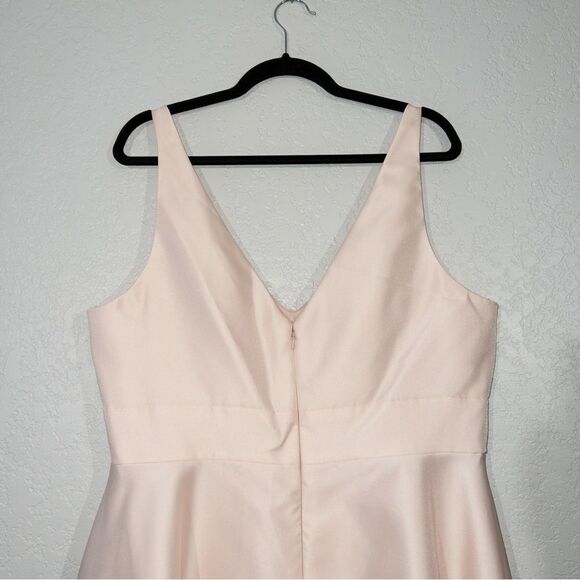 NWT Alfred Sung Blush Sleeveless Hi-Low Cocktail Formal Dress Size 18 - Picture 7 of 10